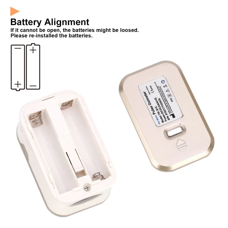 Tec.bean Fingertip Pulse Oximeter – Blood Oxygen & Heart Rate Monitor, FDA Approved, Portable OLED Display