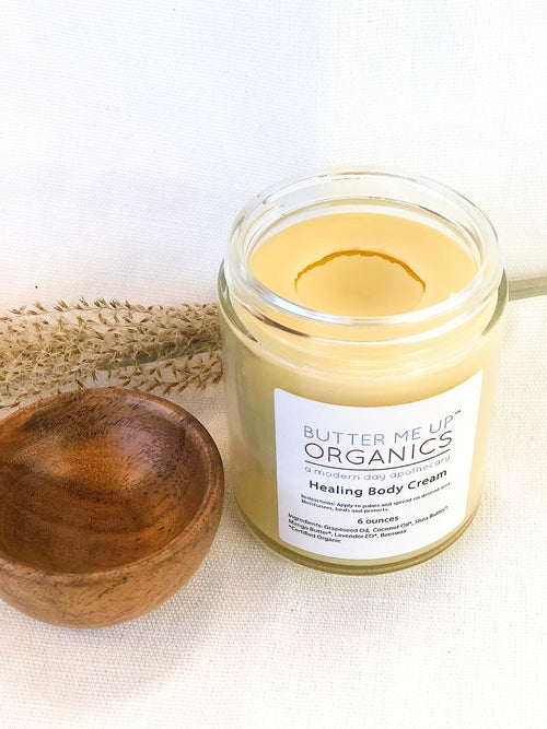 Healing Body Cream – Organic Body Lotion for Dry & Winter Skin, Nourishing & Plastic-Free Packaging