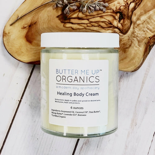 Healing Body Cream – Organic Body Lotion for Dry & Winter Skin, Nourishing & Plastic-Free Packaging